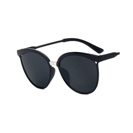 Retro Solglasögon Svart Svart Glas