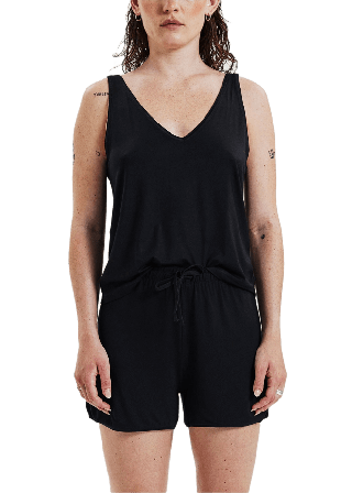 Bread & Boxers Pyjamas topp Sovkläder Dam Svart S