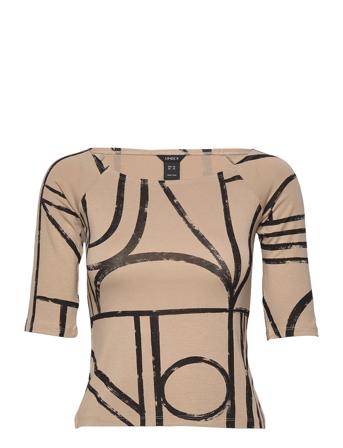 Top Angelina Grafic T-shirt Top Multi/mønstret Lindex