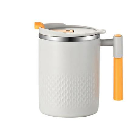 450 ml dubbellagers rostfri mugg Läcksäker varm- och kallvattenkopp för kontor Light Grey