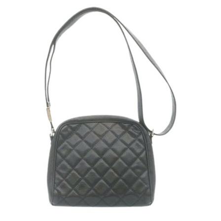 Chanel Vintage, Pre -owned Leather Shoulder Bag Zwart, Dames, Maat:ONE Size,leer