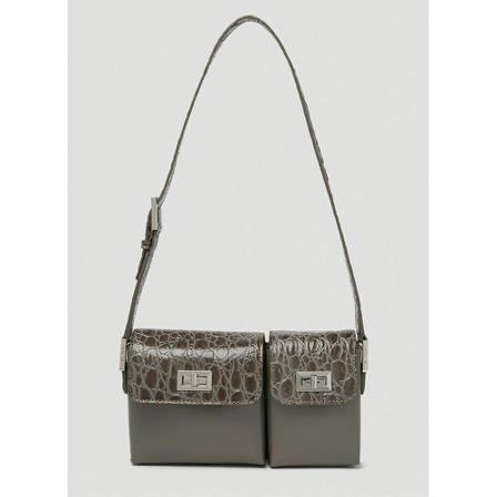 By Far, Baby Billy Mini Shoulder Bag Brązowy, Kobieta, Rozmiar: ONE Size