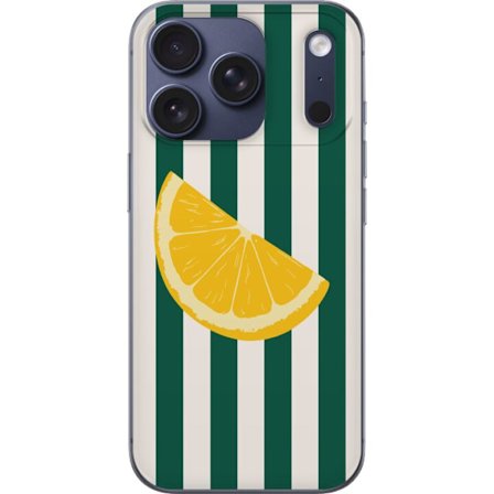 Kompatibelt Mobilskal till Apple Apple iPhone 17 Pro Citronmönster gul citrusfrukt sommar köksmönster retrodesign tapet inspiration fräsch stil