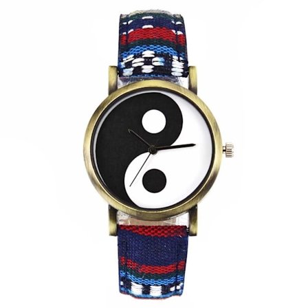 Barnklocka analog armbandsklocka yin yang stilren design