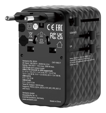 Verbatim Charge ́n ́ Travel 100W
