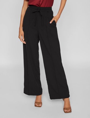 Vila Viclua Hw Wide Pants-Noos - Black - XL