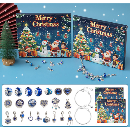 Adventskalender 2024, Smykke-adventskalender kompatibel Voksne Kvinner Jenter Jule Nedtellingsgave kompatibel Mamma Kone Datter