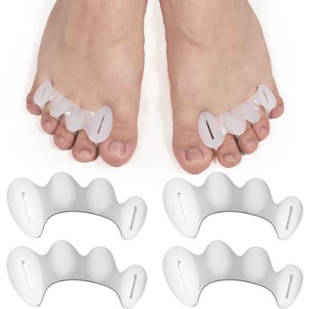 2 par justerbara tåskydd, silikon tåskydd tåkorrigerare