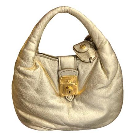 Miu Miu Pre-owned, Pre-owned Leather Handbag Geel, Dames, Maat:ONE Size
