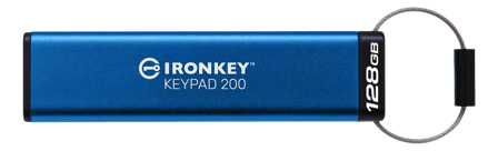 Kingston IronKey Keypad 200 - USB-flashstasjon - 128 GB