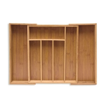 Ruokailuvälinelaatikko bambusta jatkettava