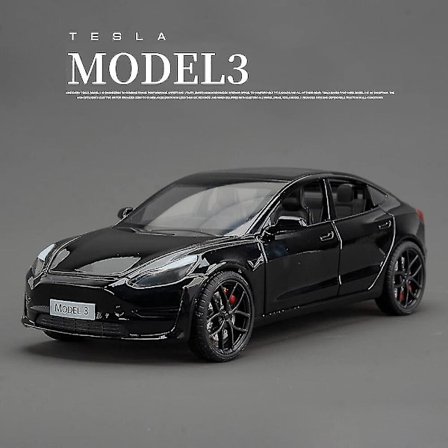 1:24 Tesla Model 3 Model Y Model S Model X Metallivalu Die Cast -auto pienoinen ääni- ja valotoiminnolla, lasten lelukeräilyesine, syntymäpäivälahja