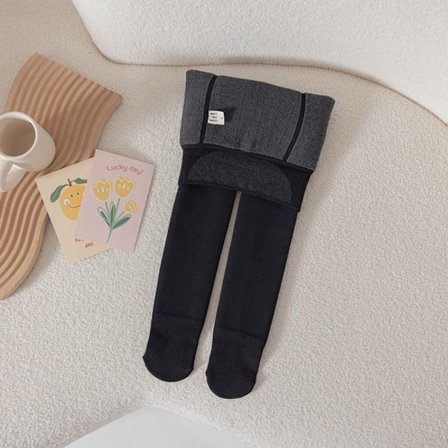 Barn Strømpebukse Barn Lammeull Strømpebukse SVART XL