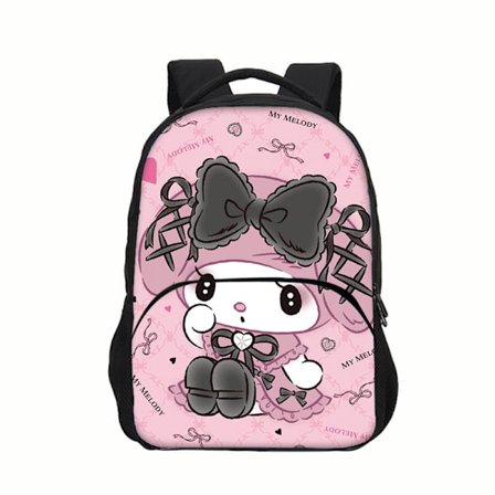 Newstar Kuromi Ryggsekk Vanntett Skolesekk Polyesterveske for Studenter Kuromi Skolesekker Y -i