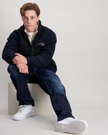 Garcia Boys Sweat cardigan Blauw Truien Jongens - Kids Brand Store