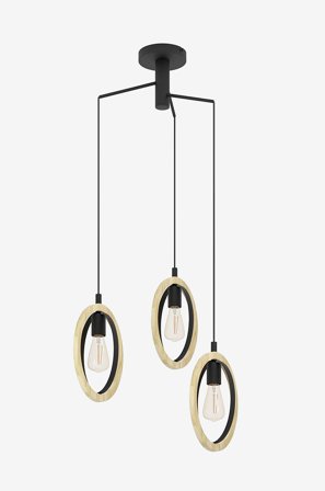 EGLO - Riippuvalaisin Basildon - Musta - Riippuvalaisimet - - Homeroom