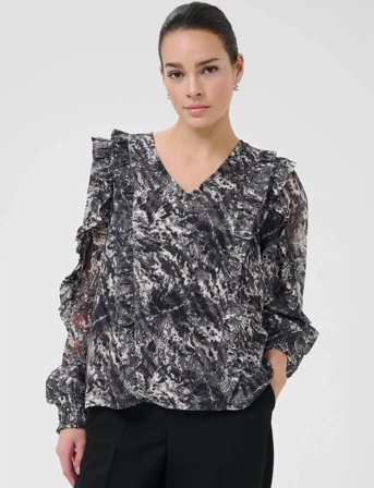Kaffe Kaalica Blouse - Black - 42