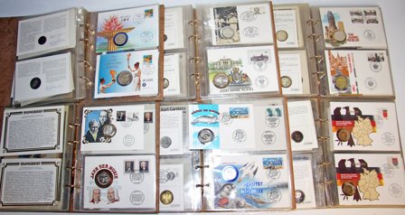 Tyskland - Samling af møntbreve i 6 ringbind