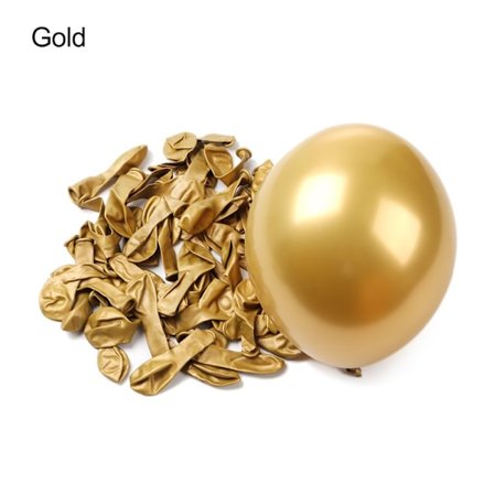 50st 5inch Latex Ballong Uppblåsbara Leksaker GULD