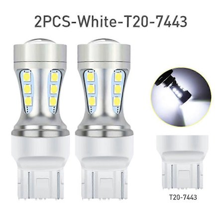 2x P21W BA15S LED Canbus 1156 BAY15D 1157 P21/5W LED-polttimot T15 R5W autovalot 6500K Valkoinen Jarru autovalot Peruutusvalo DRL T20 7443