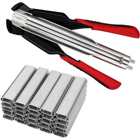 Trådnett med 2500 C-stifter Trådnett-hefteapparat for installasjon av bur, dyrebur, bilseter, gjerde