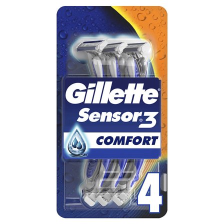 Gillette Sensor3 Engangsskrabere 4 pcs, Skincare, Hårfjerning, Skrabere & Blade