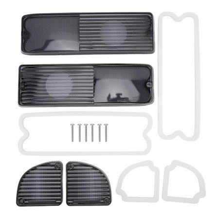 Bakljus spegel lins kit med packningar 110216 Bakre bakljus backljus lins set ersättning för Chevy Pickup Truck 1967 till 1972