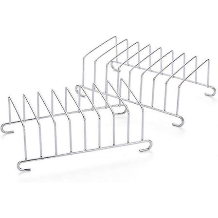 2 kpl Toast Rack leivänteline Ruostumattomasta teräksestä valmistettu teline Friteerausvarusteet