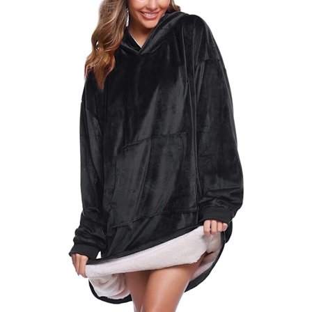 Oversized hettegenser genser filt med gigantisk hettegenser fram