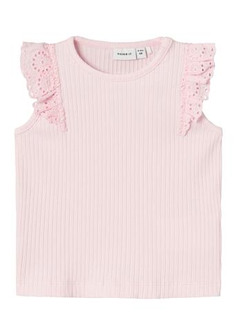 Nbffennas Ss Top Tops T-shirts Sleeveless Pink Name It