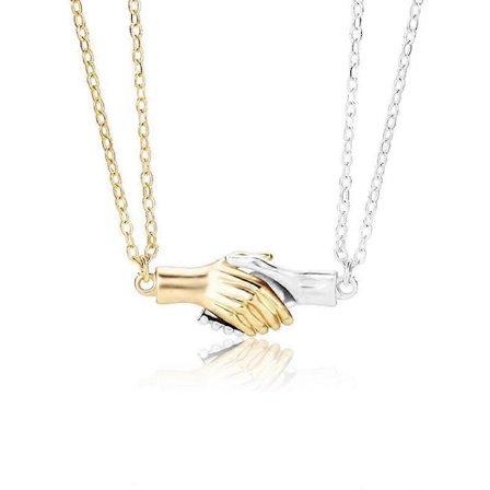 Magnetiske halskæder til par, 2 stk. matchende halskæder, par gaver til kæreste kæreste, romantisk