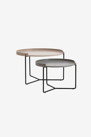 Homitis - Pesäpöytä (2 kpl)-Oliver - Beige - Sohvapöydät - - Homeroom