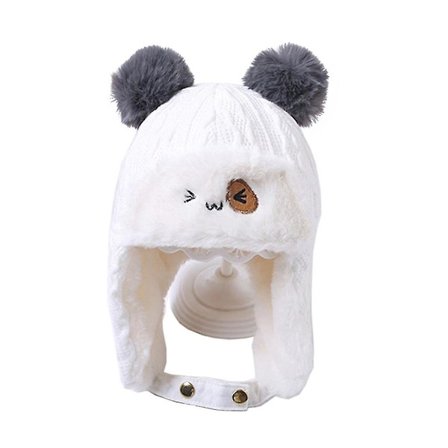 Winter Warm Baby Thicken Ear Flap For Protection Hat Soft Cotton Lei Feng Beanies Cap For Kids Children Girls Boys