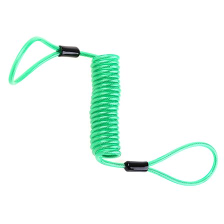 3,5 mm 1,5 m Motorcykel Scooter Skivelås Kabel Sikkerhedspåmindelse Anti-tyveriværktøj Cykelhjelm Advarsel Fjederreb Wire