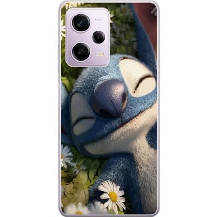 Kompatibel Mobilcover til Xiaomi Xiaomi Redmi Note 12 Pro Drømmeagtig blå fantasivæsen liggende blandt prestegræs blødt lys rolig følelse af nat