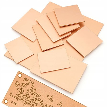 PCB FR4 2mm 20x30cm – Kaksipuolinen Laminaatti | Kupari Molemmin Puolin | Ammattilaisille Ja DIY