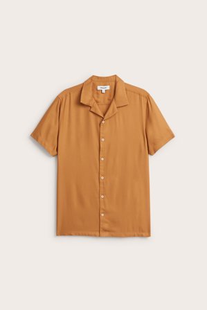 Kappahl | Kortermet skjorte Brun S | Brun