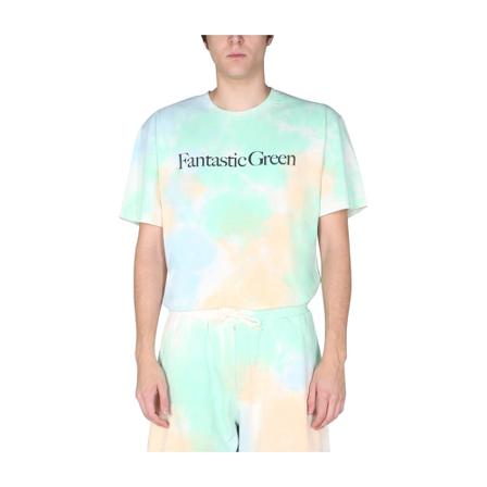Msgm, Fantastic T-Shirt Groen, Heren, Maat:L
