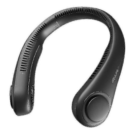 Bærbar halsventilator, håndfri bladløs ventilator, bærbar personlig ventilator, bladløs, genopladelig, hovedtelefondesign, USB-drevet bordventilator 