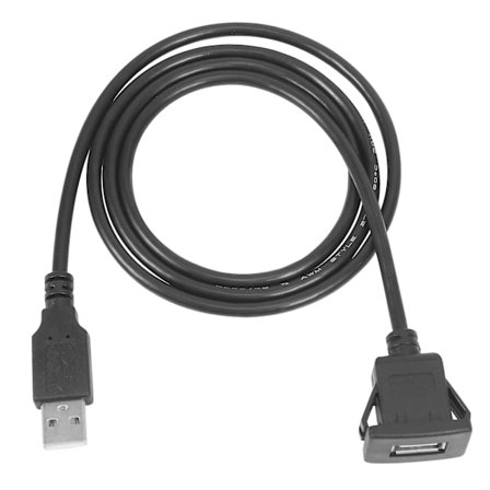 Bil Dashbord Flush Mount USB Hann Til Hunn Sockel Utvidelse Panel Kabel 1m [DB]