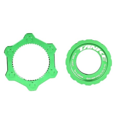 Sykkelnav Senterlås til 6-hulls Adapter Midtlås Konverteringssete 6 Bolt Rotor Skivebrems Tilbehør