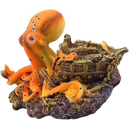 Simulerad bläckfisk landskap fisktank dekoration dekoration akvarium dekoration