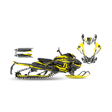 Tarrasarja SweTown Igor-Keltainen - Lynx Xtrim RE 3500 850 E-Tec 2018-2020