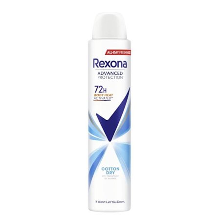 Deodorant - REXONA - Cotton Dry - 200ml - Kvinna - Utan alkohol