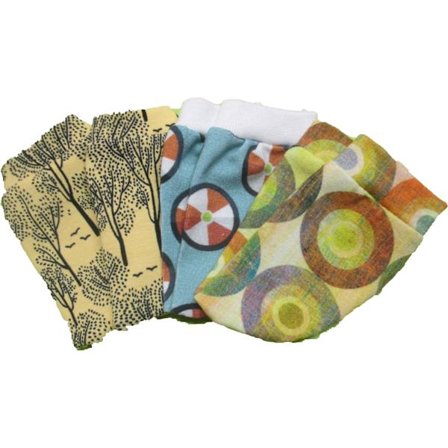 Strumpor i mönstrad trikå till Baby Born+Skrållan, dockkläder