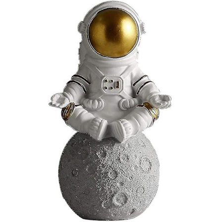 Astronaut Figur Figur Skulptur Rummand Statuette Skrivebordstilbehør Børn Drenge (hs)