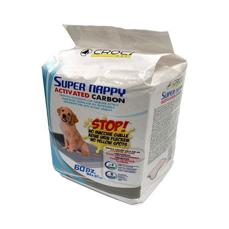 Croci Super Nappy Tappetini Igienici Al Carbone Attivo Per Cani