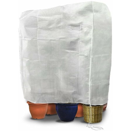 Vinterdeksel 250x360cm 150g/m² - glidelås med snøring - gjenbrukbar frostbeskyttelse for planter