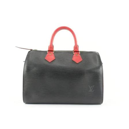 Louis Vuitton Vintage, Pre-owned Leather louis-vuitton-bags Zwart, unisex, Maat:ONE Size
