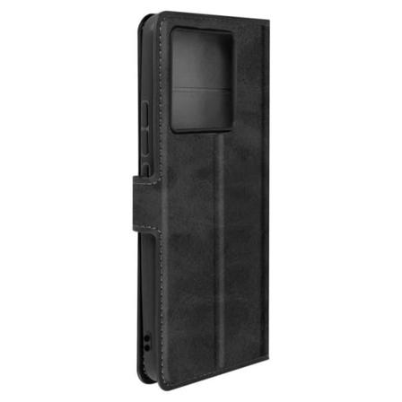 Fodral till Xiaomi 13T och 13T Pro - AVIZAR - Vintage Series - Svart - Videostöd - Korthållare Svart